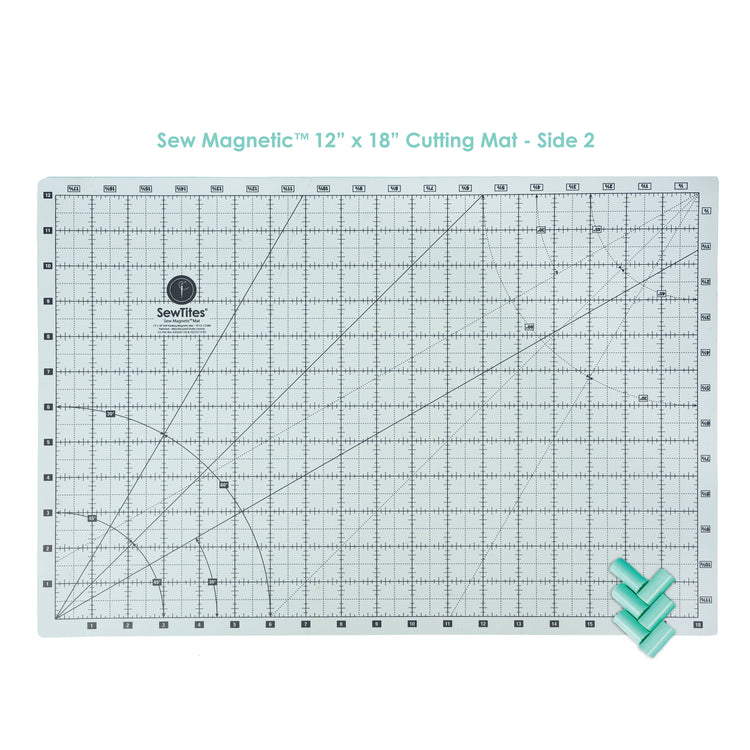 Sew Magnetic 12" x 18" Self-Healing Cutting Mat + 6 Boosters