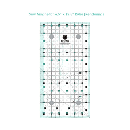 Regla Sew Magnetic 6.5" x 12.5" de SewTites