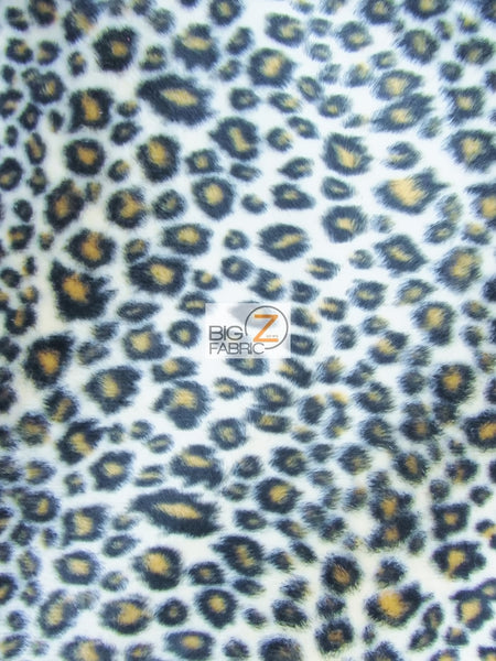 Tela de felpa corta con estampado de guepardo amarillo para bebés / Se vende por metros||color: Guepardo amarillo