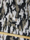 Army Camouflage White/Silver/Black Fleece Fabric