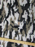 Army Camouflage White/Silver/Black Fleece Fabric