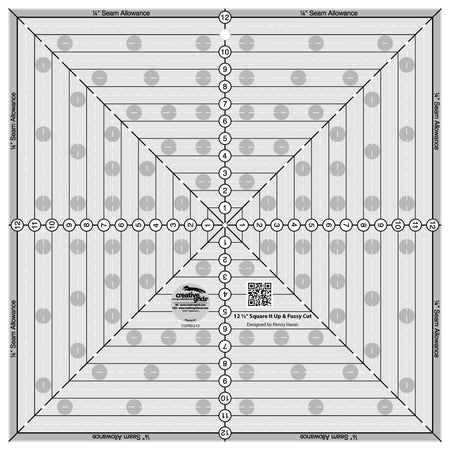Regla para colchas «Square It Up» o «Fussy Cut» de Creative Grids, de 31,75 cm