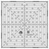 Creative Grids 12-1/2in Square It Up or Fussy Cut Square Quilt Ruler