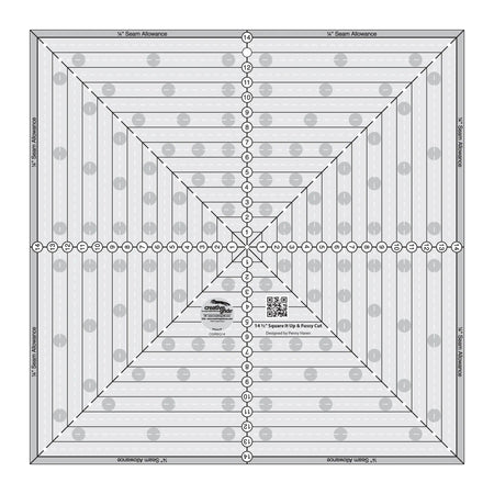 Regla para colchas «Square It Up» o «Fussy Cut» de Creative Grids, de 36,8 cm