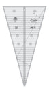 Regla triangular para acolchar Creative Grids de 30 grados