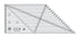 Regla para acolchar Creative Grids «Diamond Dimensions» de 45 grados