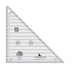 Regla para acolchar Creative Grids de 45 grados y medio cuadrado triangular de 8-1/2 pulgadas