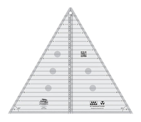 Regla para acolchar Creative Grids de 60 grados y 12-1/2 pulgadas