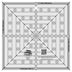 Creative Grids 8-1/2 pulgadas Square It Up o regla para cortar cuadrados con precisión para colchas