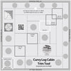Herramienta de corte Curvy Log Cabin de Creative Grids, bloques acabados de 20 cm