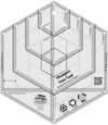 Regla para acolchar Creative Grids Hexagon Trim Tool