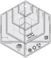 Regla para acolchar Creative Grids Hexagon Trim Tool