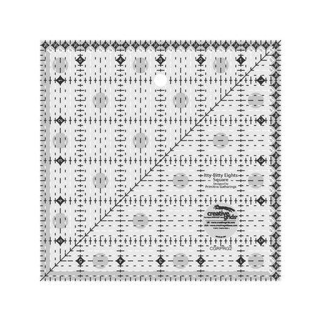 Regla para colchas Creative Grids Itty-Bitty Eights Square, 15 cm x 15 cm