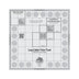 Herramienta de corte Creative Grids Log Cabin para bloques acabados de 8 pulgadas Regla para acolchar