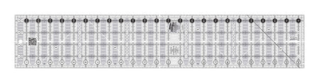 Regla para acolchar Creative Grids Quick Trim And Circle, dos unidades de 11,4 cm x 62,2 cm