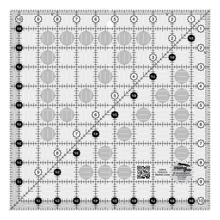 Regla para acolchar Creative Grids de 10-1/2 pulgadas