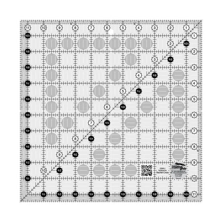 Regla para acolchar Creative Grids de 11-1/2 pulgadas x 11-1/2 pulgadas