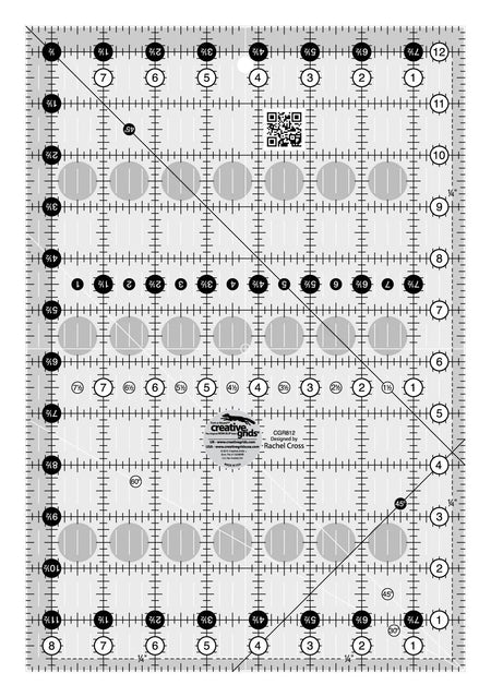 Creative Grids Quilt Ruler 8-1/2in x 12-1/2in