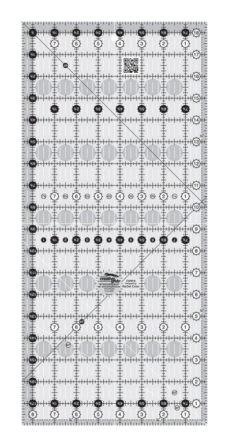 Creative Grids Quilt Ruler 8-1/2in x 18-1/2in