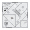 Herramienta de recorte «Square on Square» de Creative Grids: 7,6 cm o 15,2 cm de ancho final