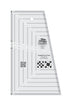 Regla para acolchar «Straight Out Of Line» de Creative Grids, 15 cm x 25 cm