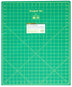 Alfombrilla de corte Omnigrid verde con cuadrícula amarilla, 45,7 cm x 61 cm