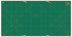 Juego de 3 alfombrillas de corte con clips, color verde, 89 cm x 178 cm