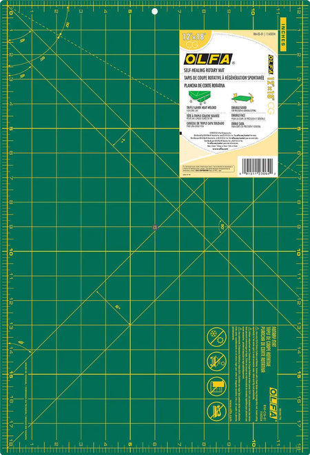 Alfombrilla de corte con cuadrícula de 30,5 cm x 45,7 cm