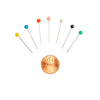 Agujas rectas con cabeza esférica SINGER® 65 - Talla 17, 2,7 cm