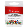 Agujas rectas con cabeza esférica SINGER® 65 - Talla 17, 2,7 cm