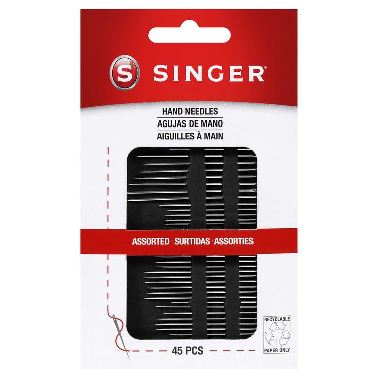 Singer Needle Types Assorted Hand Needles 45-Pack | SINGER®