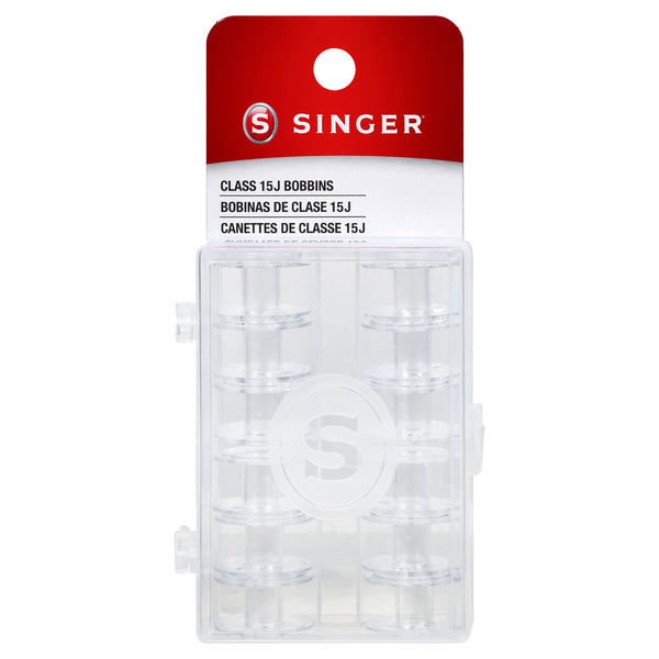 SINGER® Class 15J Bobbins Transparent - 12 Pack