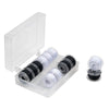 SINGER® Class 15 Threaded Bobbins with Storage Case 12- Pack Black & White