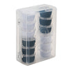 SINGER® Class 15 Threaded Bobbins with Storage Case 12- Pack Black & White