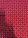 Christmas Vintage Metallic Gold Hearts on Red Plaid 100% Lightweight Cotton Price per Yard