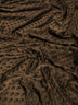 Brown Minky Dimple Dot Baby Soft Fabric / Sold By The Yard