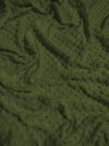 Dark Olive Minky Dimple Dot Baby Soft Fabric / Sold By The Yard