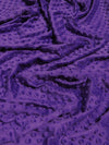 Dark Purple Minky Dimple Dot Baby Soft Fabric / Sold By The Yard