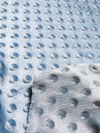 Mint Green Minky Dimple Dot Baby Soft Fabric / Sold By The Yard