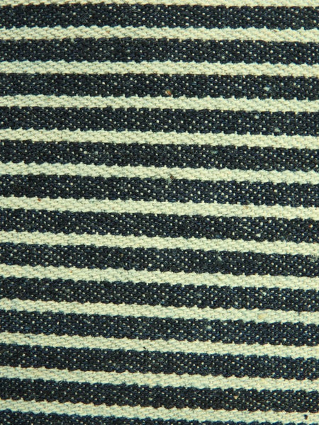 Navy with Natural Big Stripe 339GSM 100% Cotton Denim