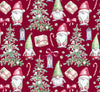 Christmas Jolly Gnomes on Red