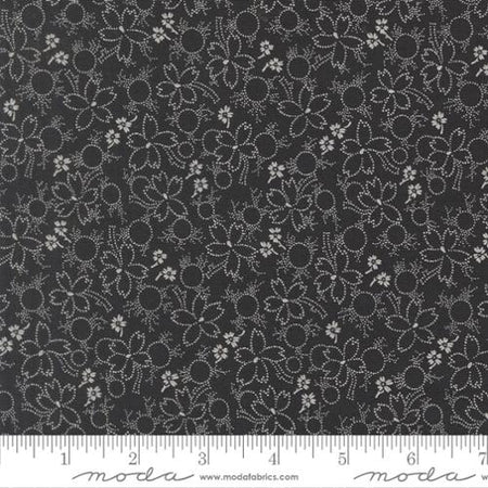 Dark Blue Arabesque Wonder Midnight Cotton 44"/45" Fabric Per Yard