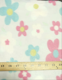 Tejido polar ligero con estampado de girasoles