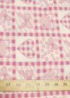 Hearts And Ribbons Fleece Fabric