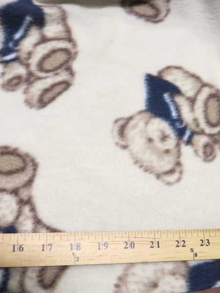 Confused Teddy Bears Fleece Fabric