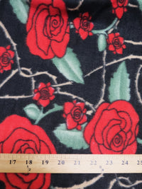 Tejido polar «Wicked Thorns And Roses»