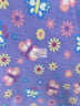 Floral Butterfly Sunrise Purple Fleece Fabric