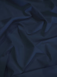 Tejido de sarga de poliéster y algodón, liso y reversible, para ropa de gala / Azul marino / Se vende por metros