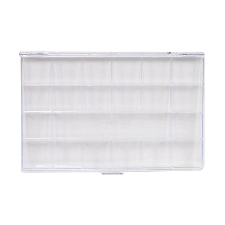 Everything Mary 21-Compartment Storage Box – Clear Organizer for Small Craft Supplies