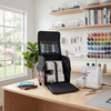Bolso de transporte con ruedas «Everything Mary Rolling Serger Tote» con estampado floral en rojo y beige – Funda de transporte para máquina de overlock con correa de sujeción, ideal para viajes y clases